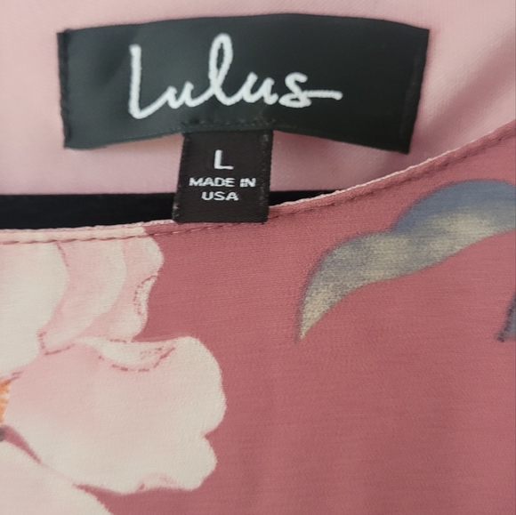 Lulu's Rosalinda Mauve Floral Long Sleeve Shift Dress - Picture 4 of 5